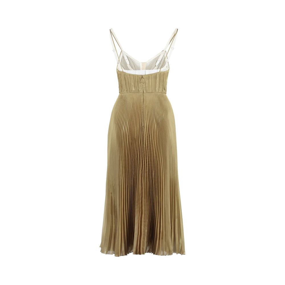 Prada Gold Polyester Cocktail Women's Dress