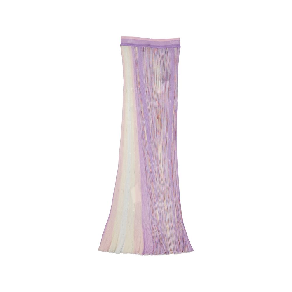 Missoni Purple Cotton Long Women's Skirt