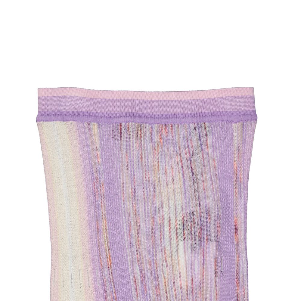 Missoni Purple Cotton Long Women's Skirt