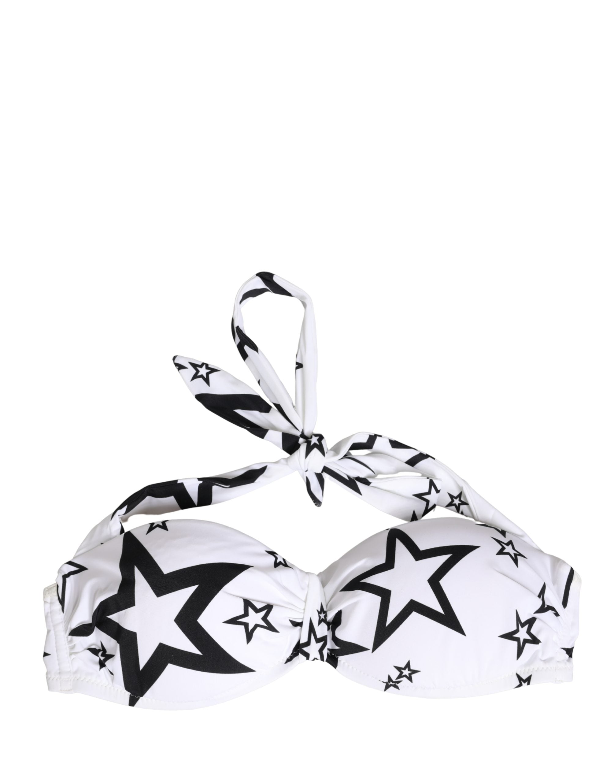 Dolce & Gabbana White Millennials Star Padded Bandeau Women's Underwear
