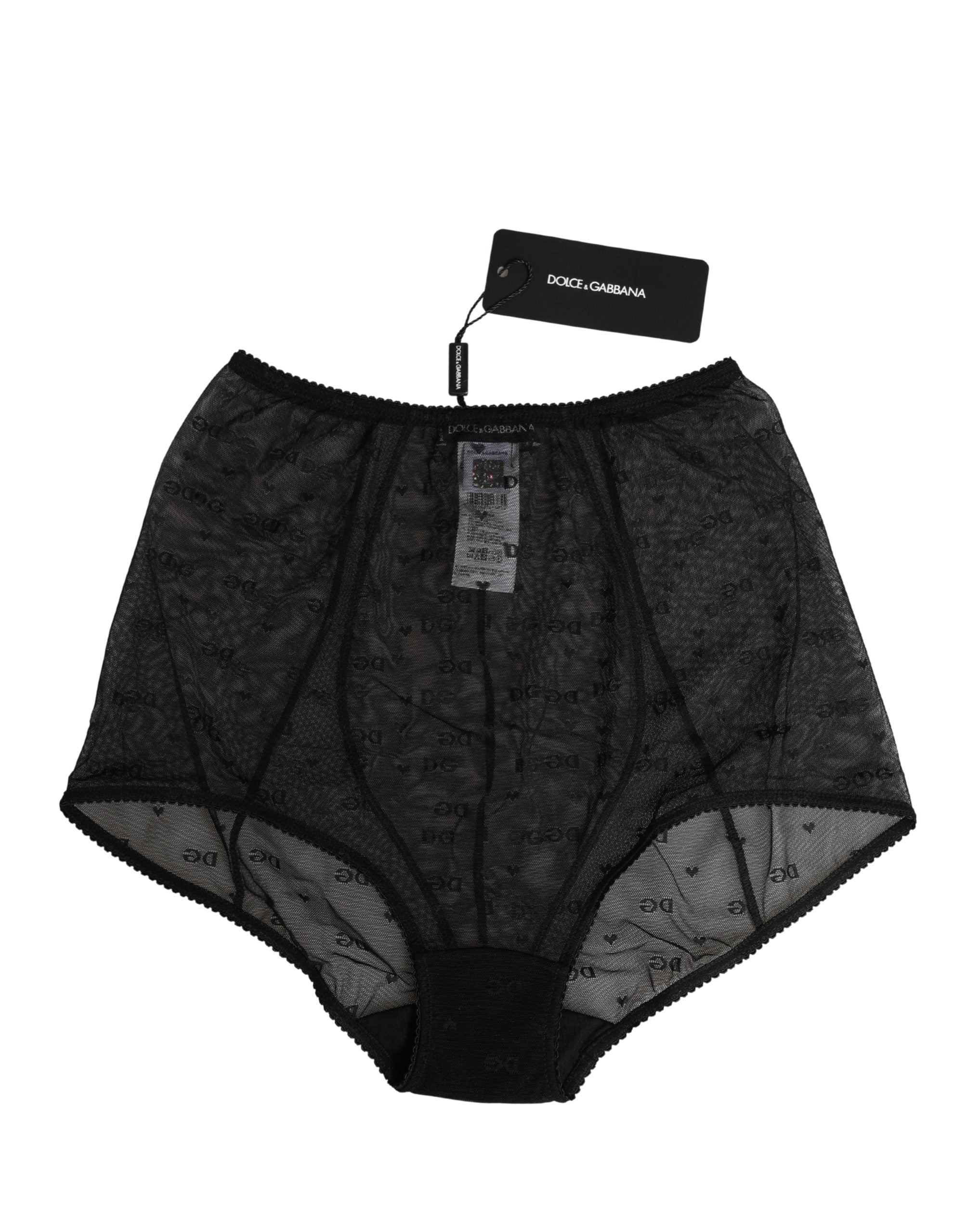Dolce & Gabbana Black Nylon Stretch Slip Girdle Panty Women's Underwear