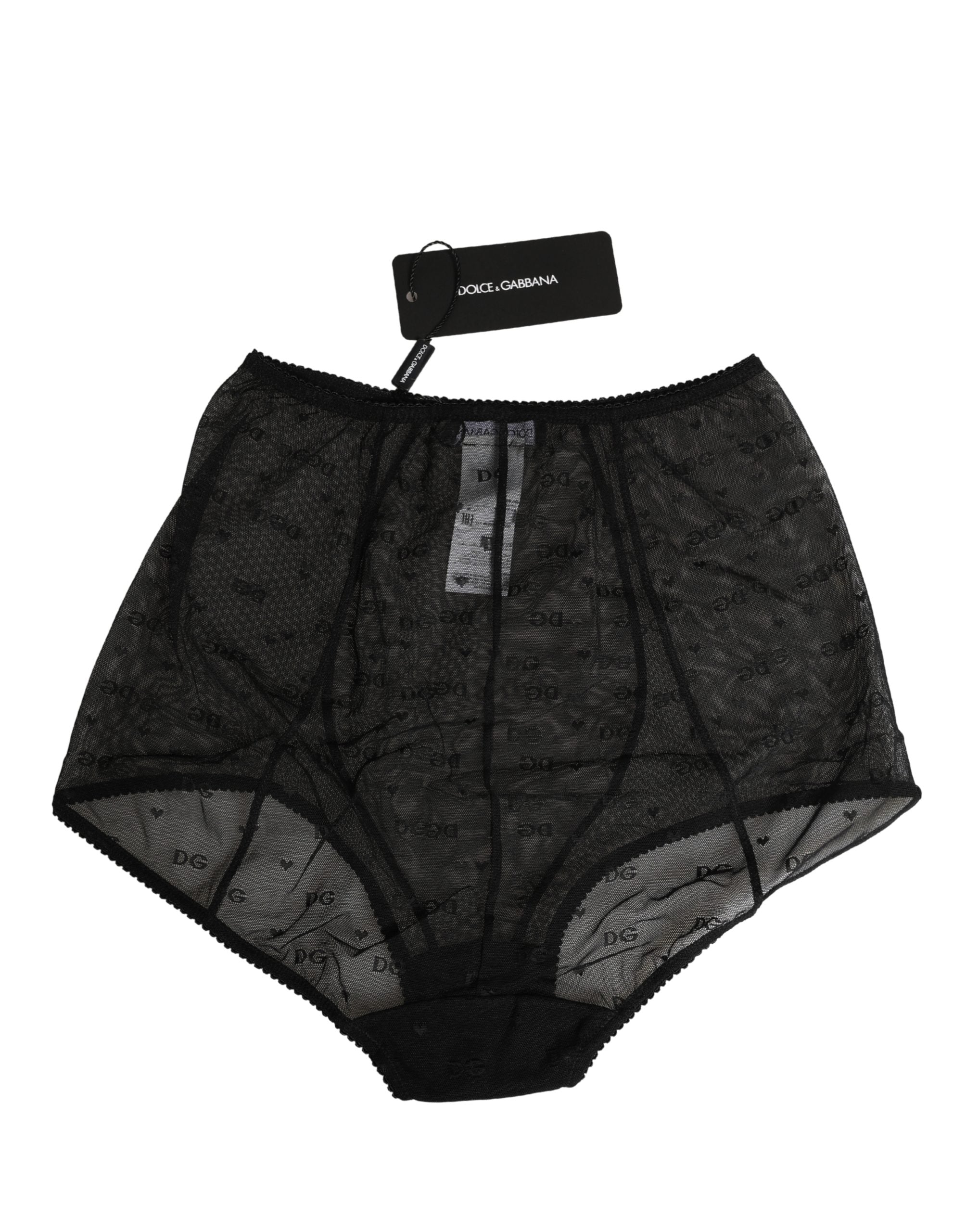 Dolce & Gabbana Black Nylon Stretch Slip Girdle Panty Women's Underwear