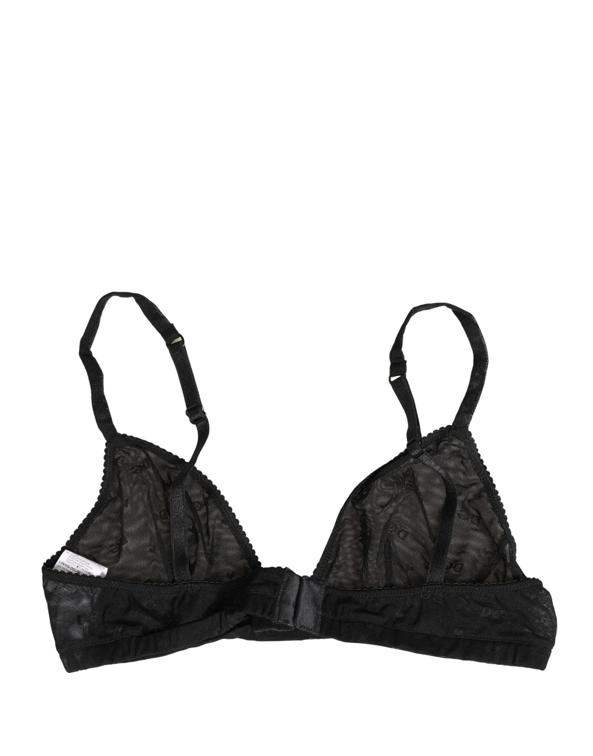 Dolce & Gabbana Black Nylon Stretch Soft Cup Brassiere Women's Underwear