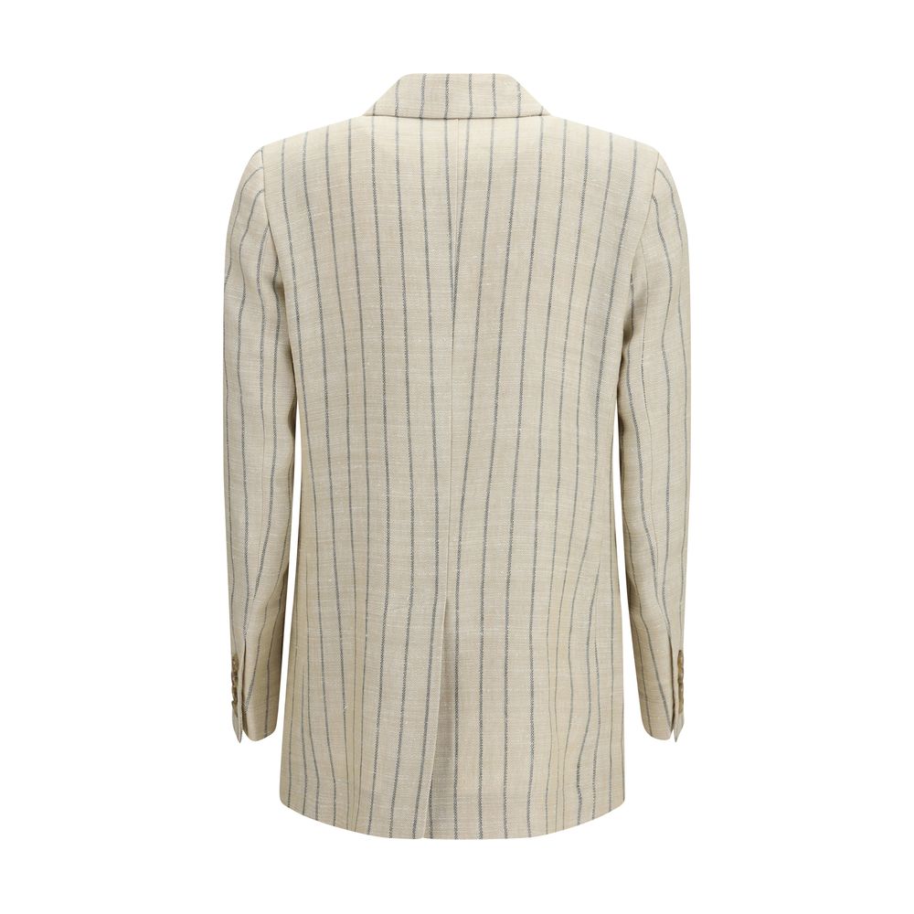 Blazé Milano Beige Linen Women's Blazer