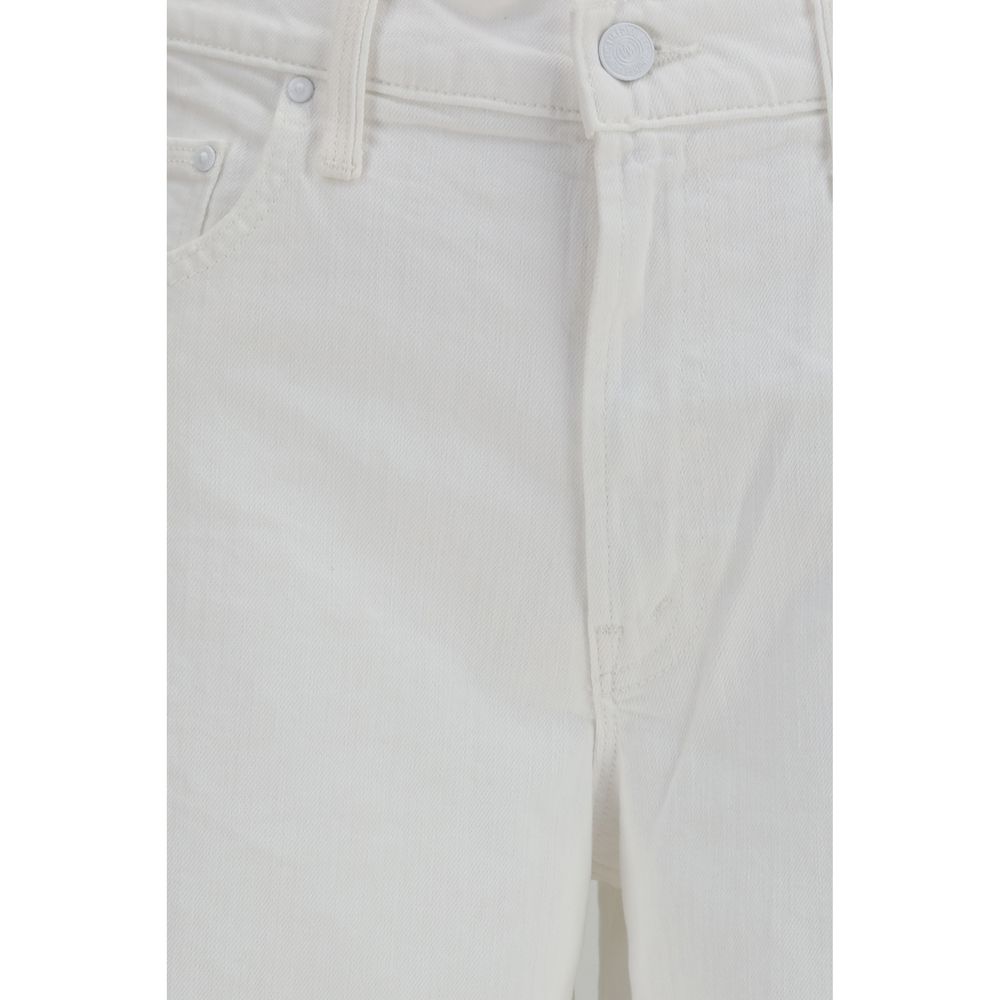 Mother Denim White Cotton Jeans Women's Denim