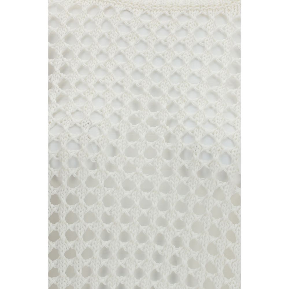 Max Mara Pure White Linen Women's Sweatshirt