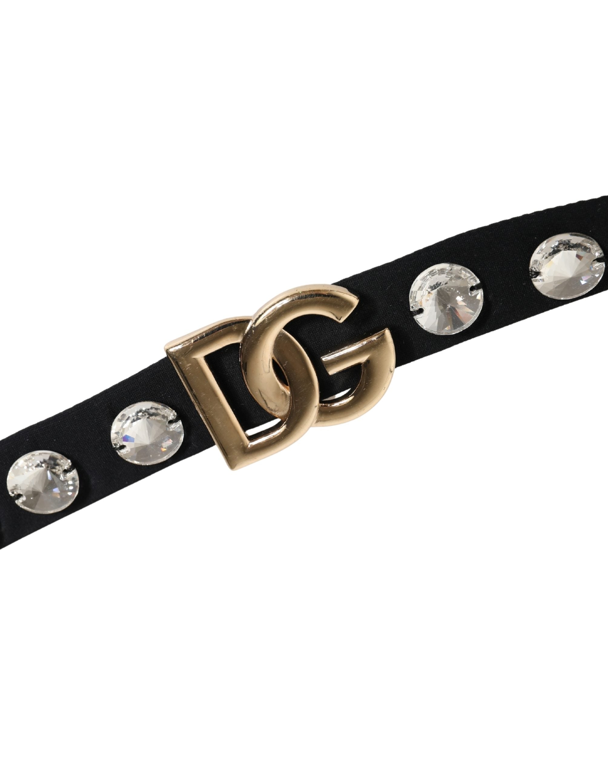 Dolce & Gabbana Black Crystal Embellished Bikini Bottom Women's Swimwear