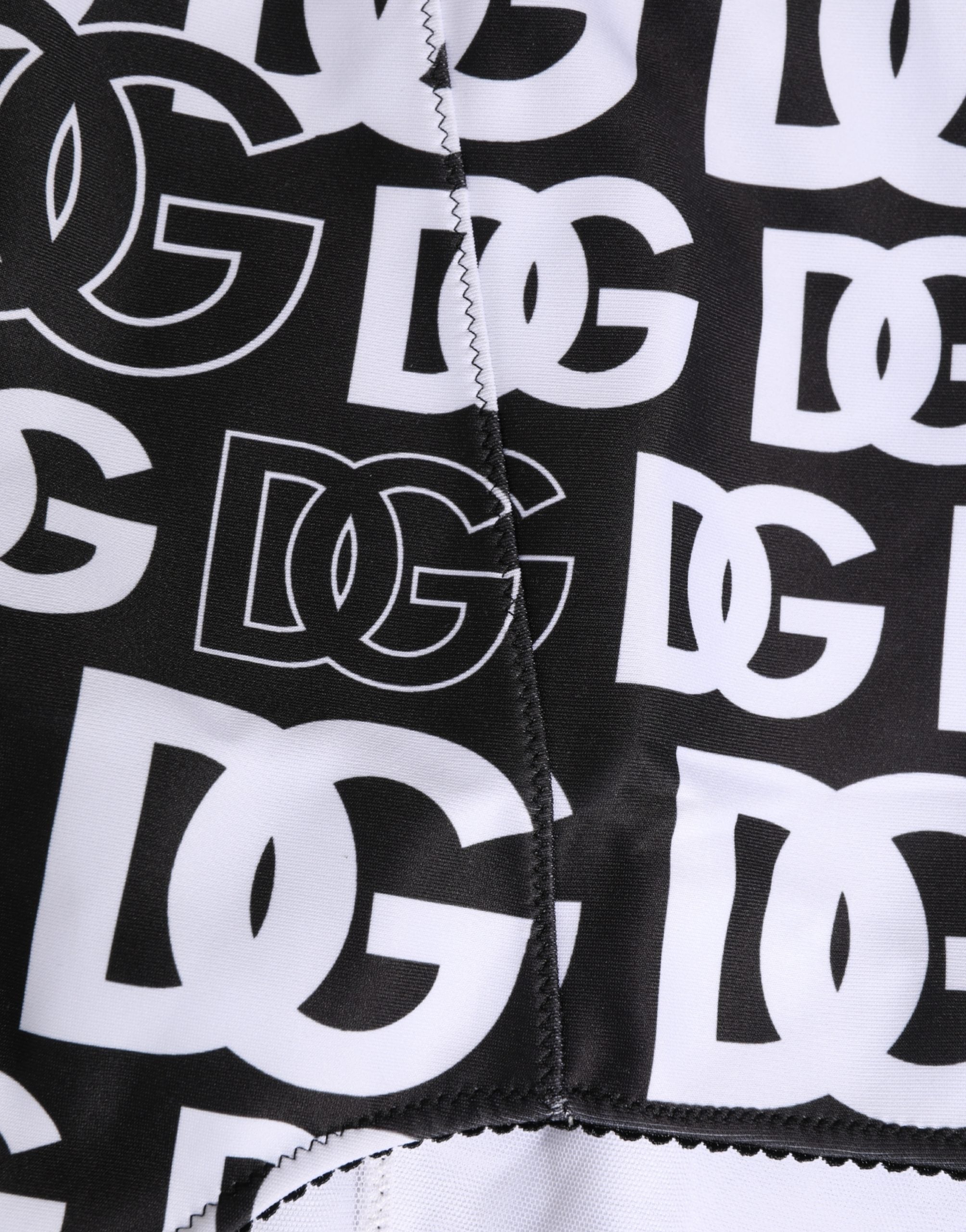 Dolce & Gabbana Black White DG Logo Waistband Girdle Women's Underwear