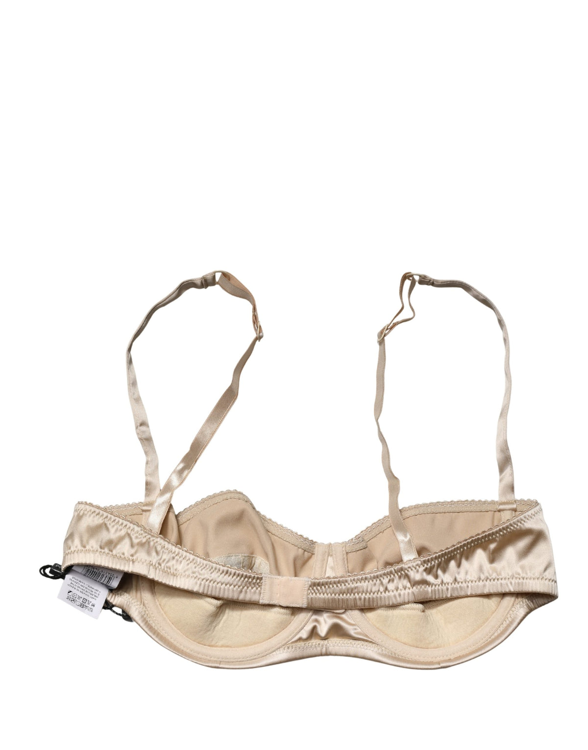 Dolce & Gabbana Beige Semi-Pad Underwire Balconette Bra Women's Underwear