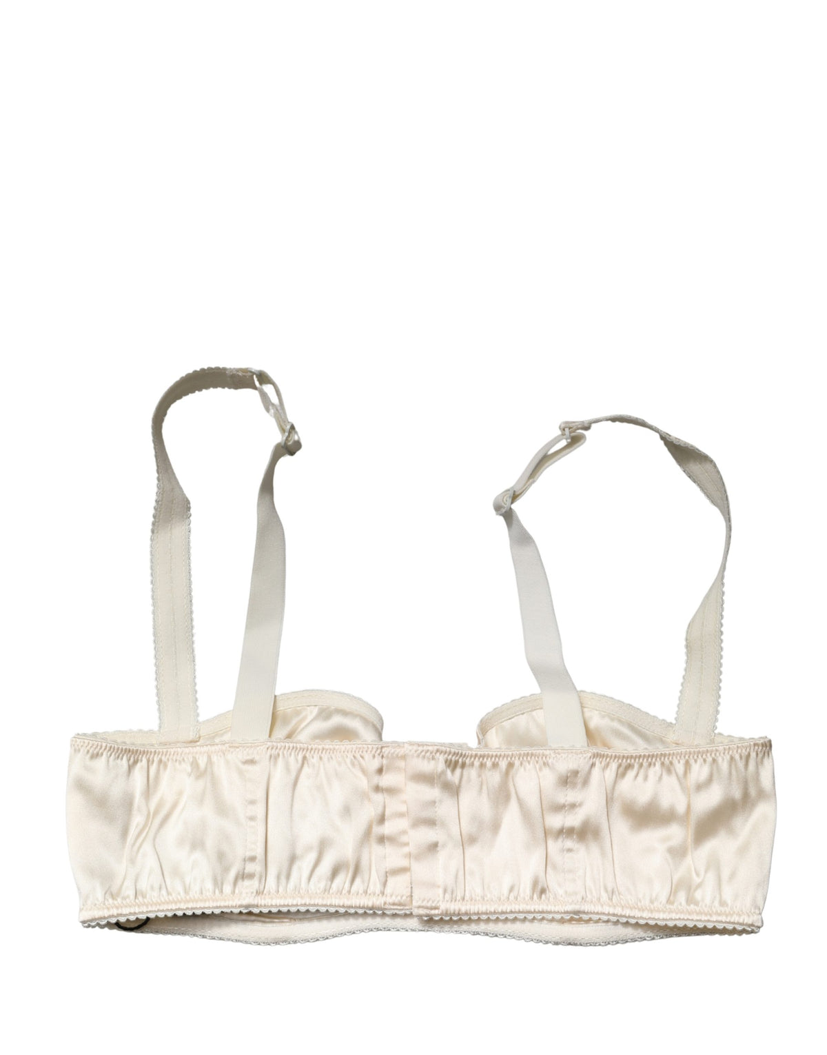 Dolce & Gabbana Off White Semi-Pad Underwire Balconette Bra Women's Underwear