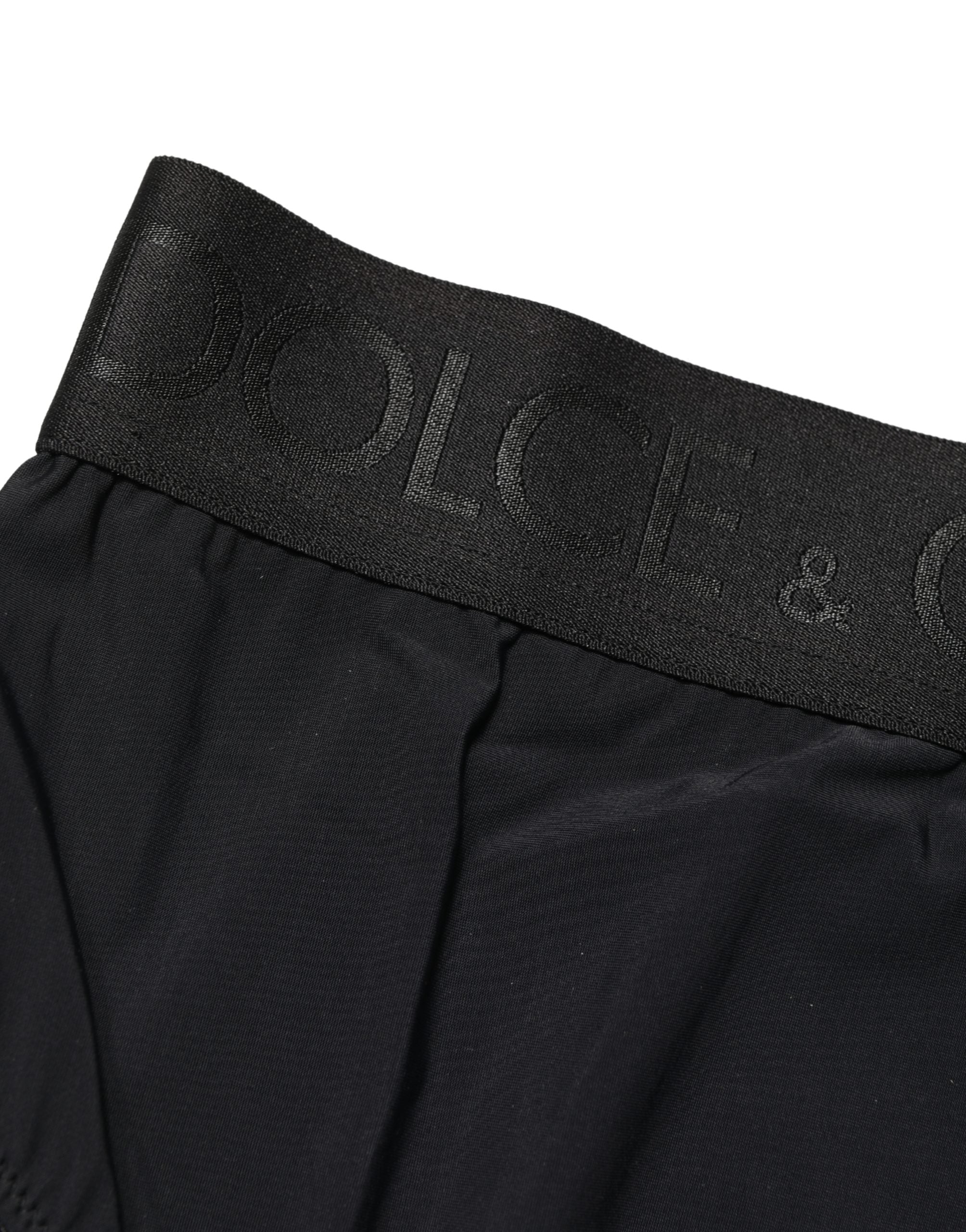 Dolce & Gabbana Black Logo Waistband High Brief Women's Underwear