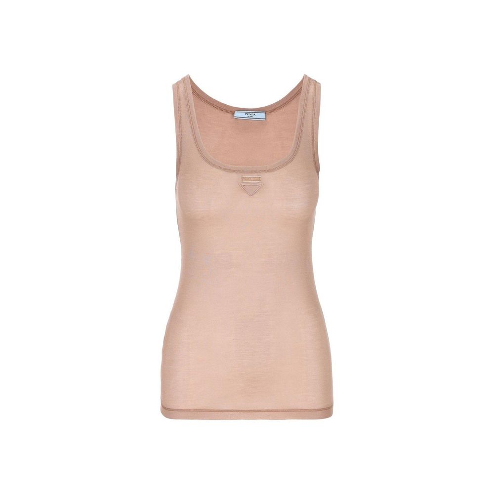 Prada Multicolor Silk Tank Women's Tops