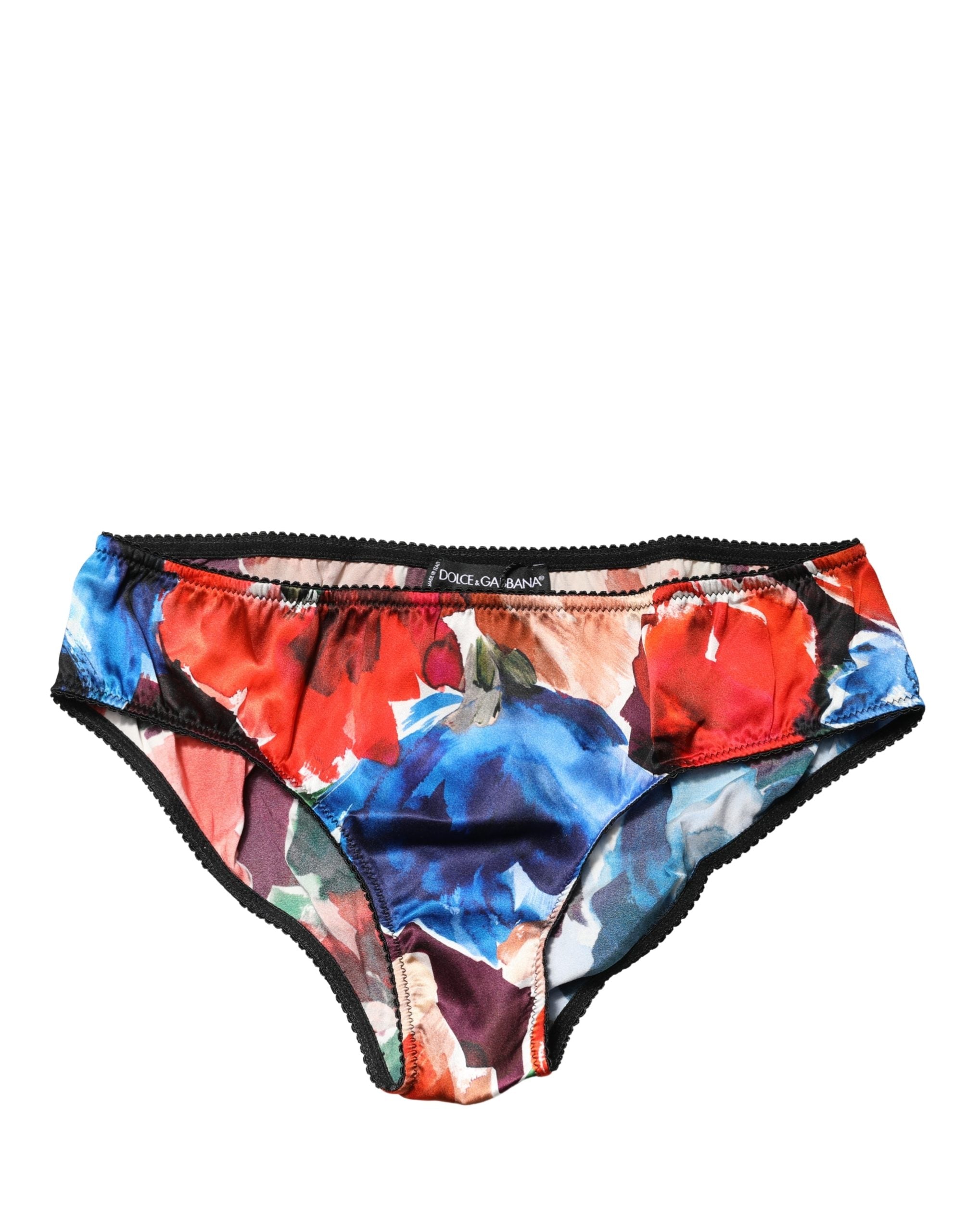 Dolce & Gabbana Multicolor Floral Mid Waist Brief Panty Women's Underwear