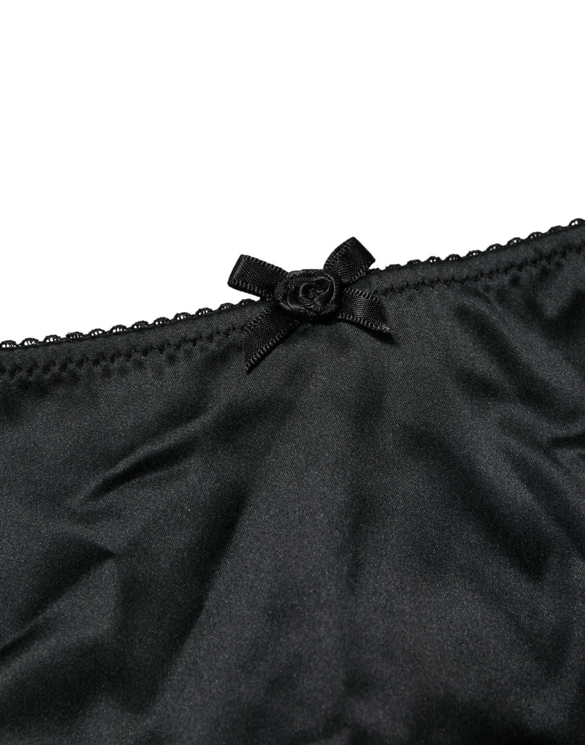 Dolce & Gabbana Black Silk Stretch Mid Waist Brief Panty Women's Underwear