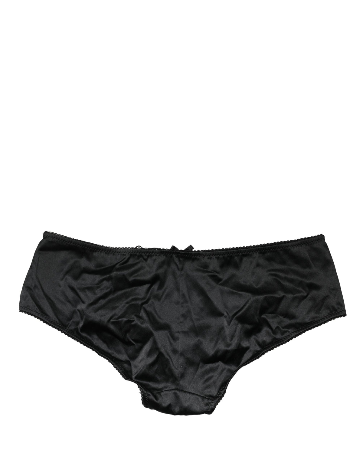Dolce & Gabbana Black Silk Stretch Mid Waist Brief Panty Women's Underwear