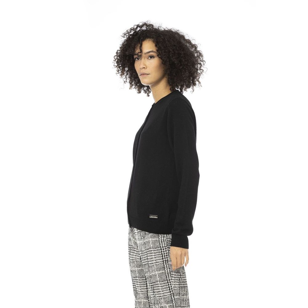 Baldinini Trend Gray Wool Women's Cardigan