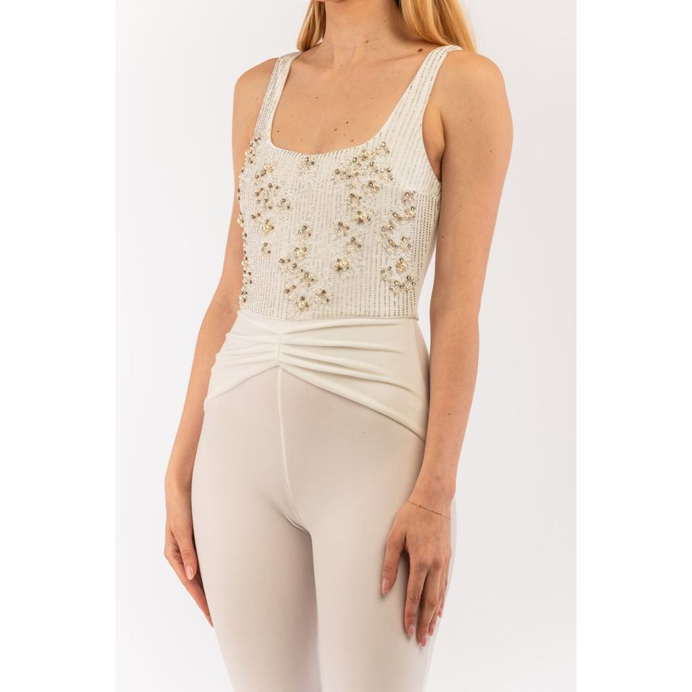 Elisabetta Franchi Beige Polyester Women's Jumpsuit