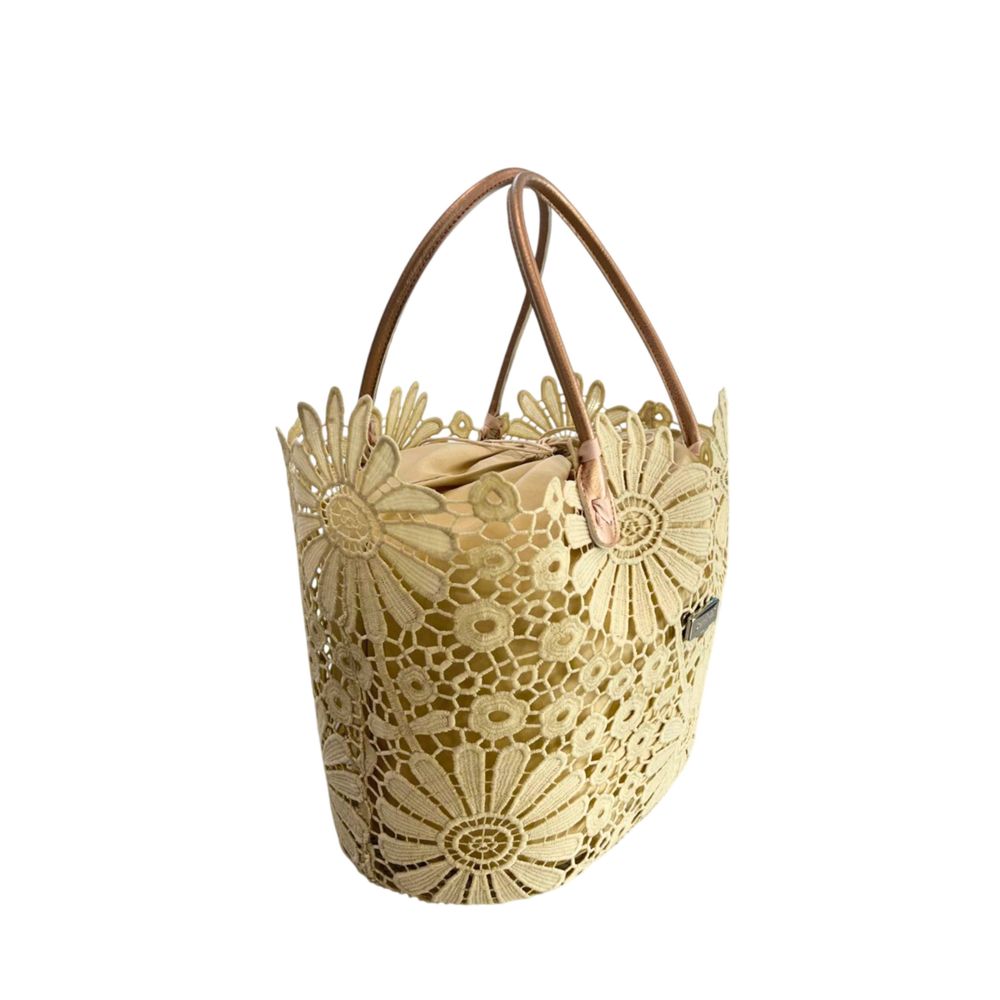 Baldinini Trend Beige PU Women Women's Handbag