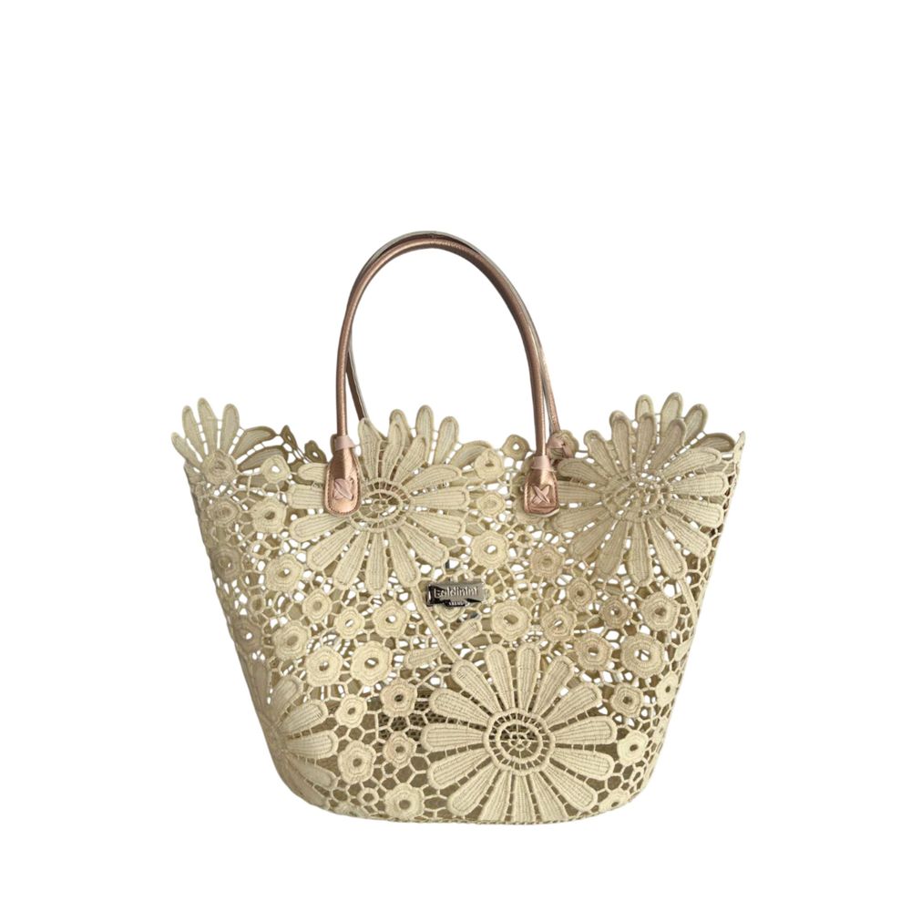 Baldinini Trend Beige PU Women Women's Handbag