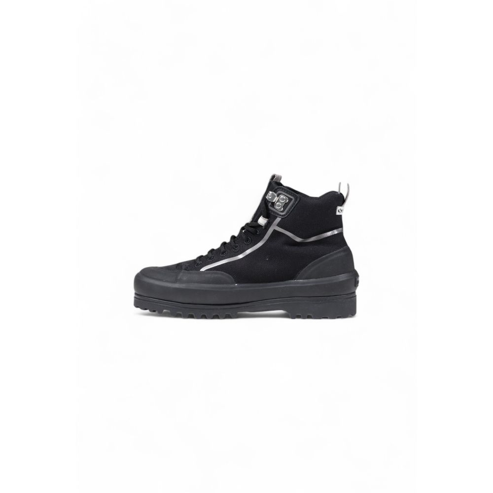 Superga Black Fabric Athletic Women's Sneakers