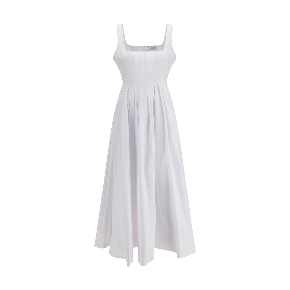 Max Mara White Cotton Casual Women's Dress