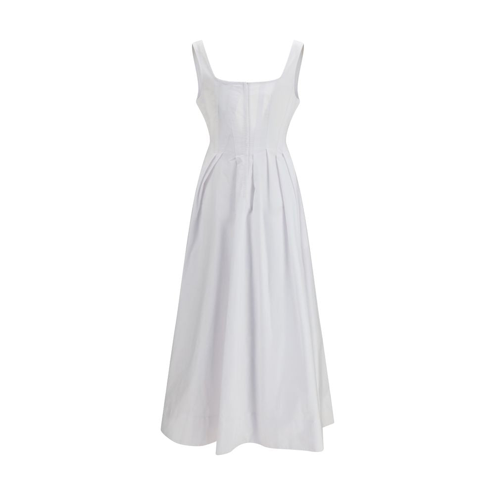 Max Mara White Cotton Casual Women's Dress