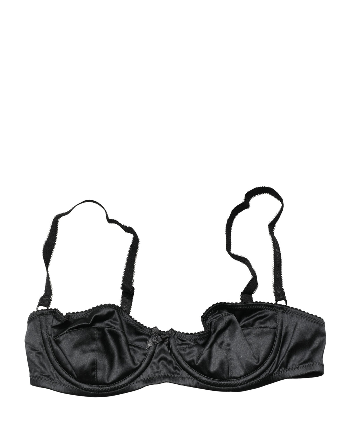Dolce & Gabbana Black Semi-Pad Underwire Balconette Bra Women's Underwear