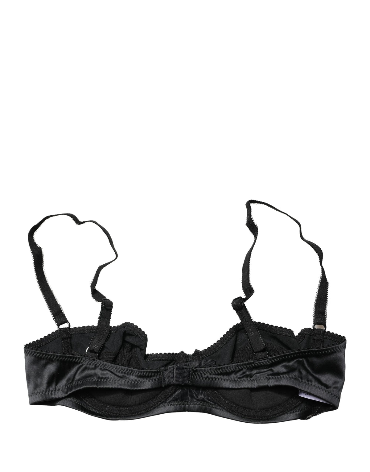 Dolce & Gabbana Black Semi-Pad Underwire Balconette Bra Women's Underwear