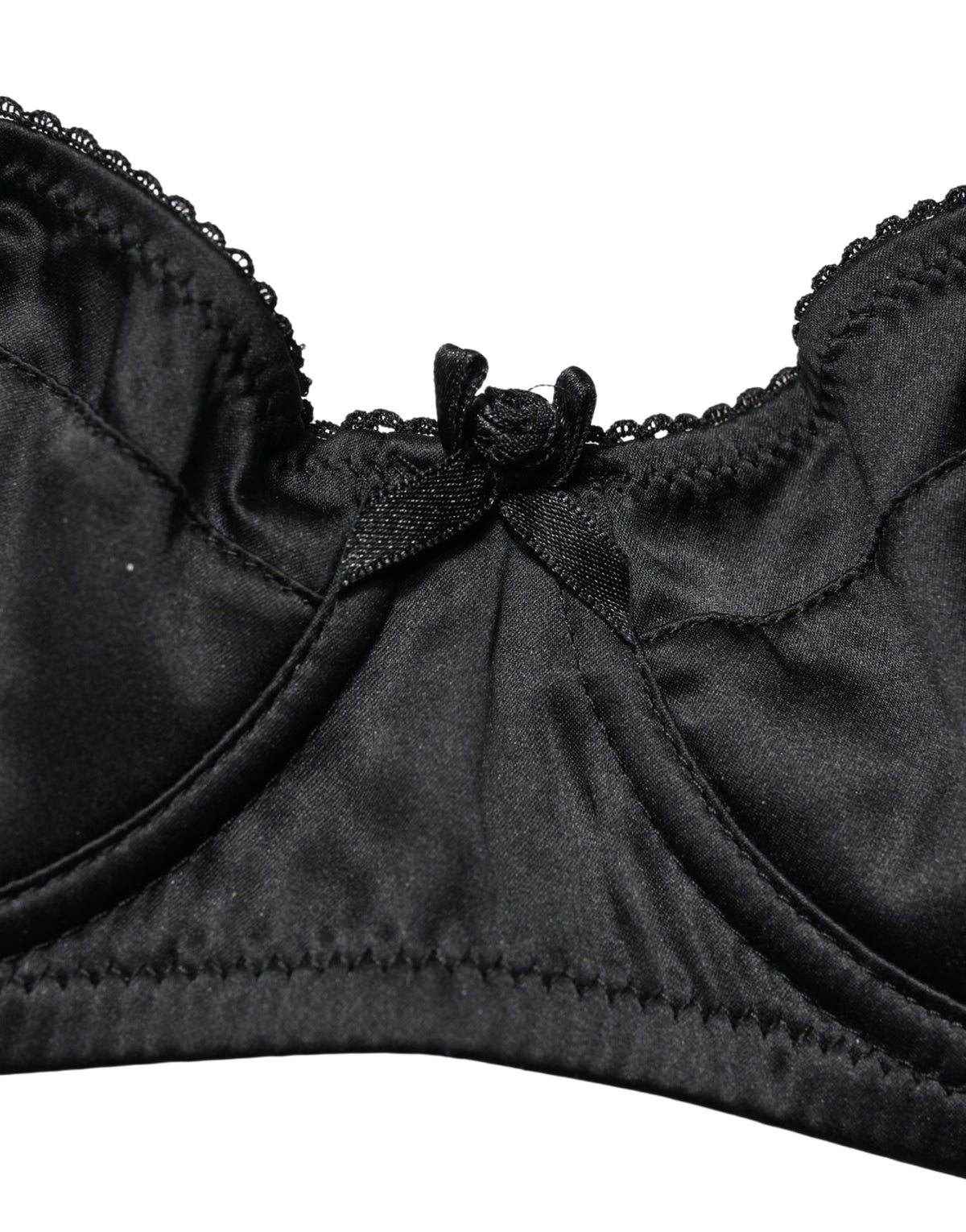 Dolce & Gabbana Black Semi-Pad Underwire Balconette Bra Women's Underwear