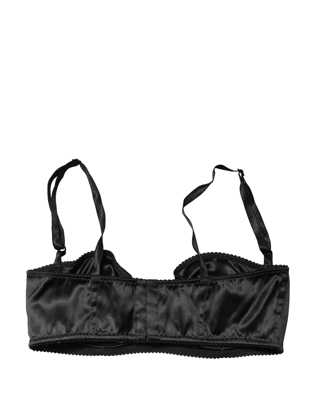 Dolce & Gabbana Black Semi-Pad Underwire Balconette Bra Women's Underwear
