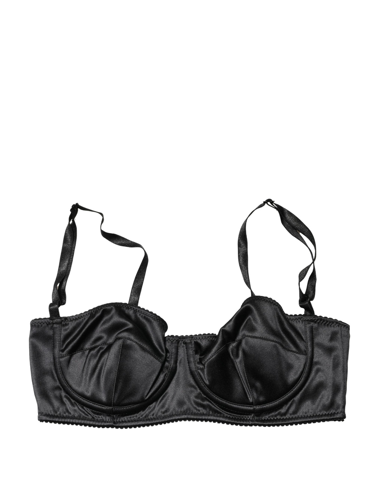 Dolce & Gabbana Black Semi-Pad Underwire Balconette Bra Women's Underwear