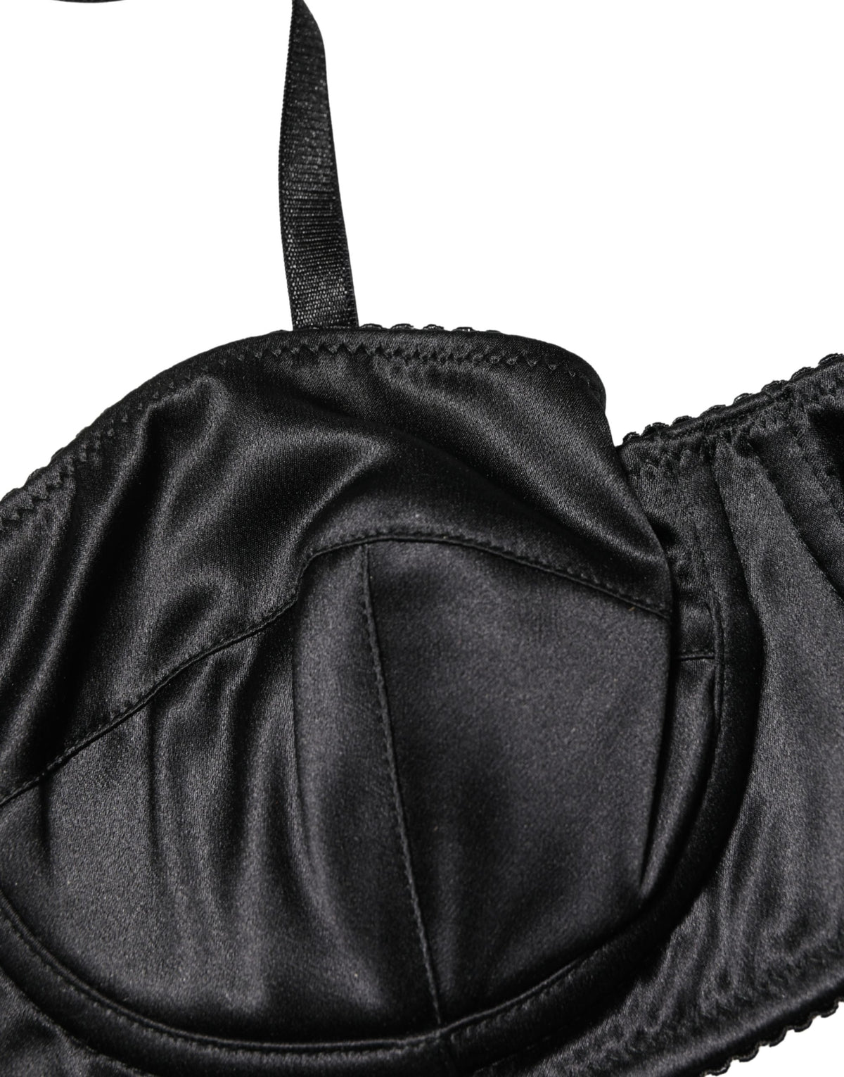 Dolce & Gabbana Black Semi-Pad Underwire Balconette Bra Women's Underwear