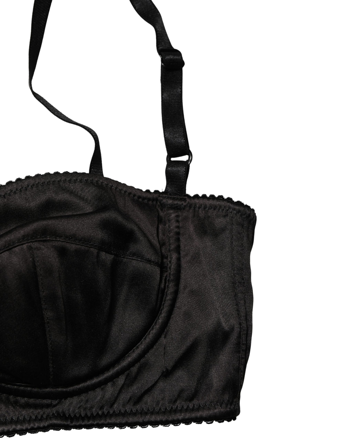 Dolce & Gabbana Black Semi-Pad Underwire Balconette Bra Women's Underwear