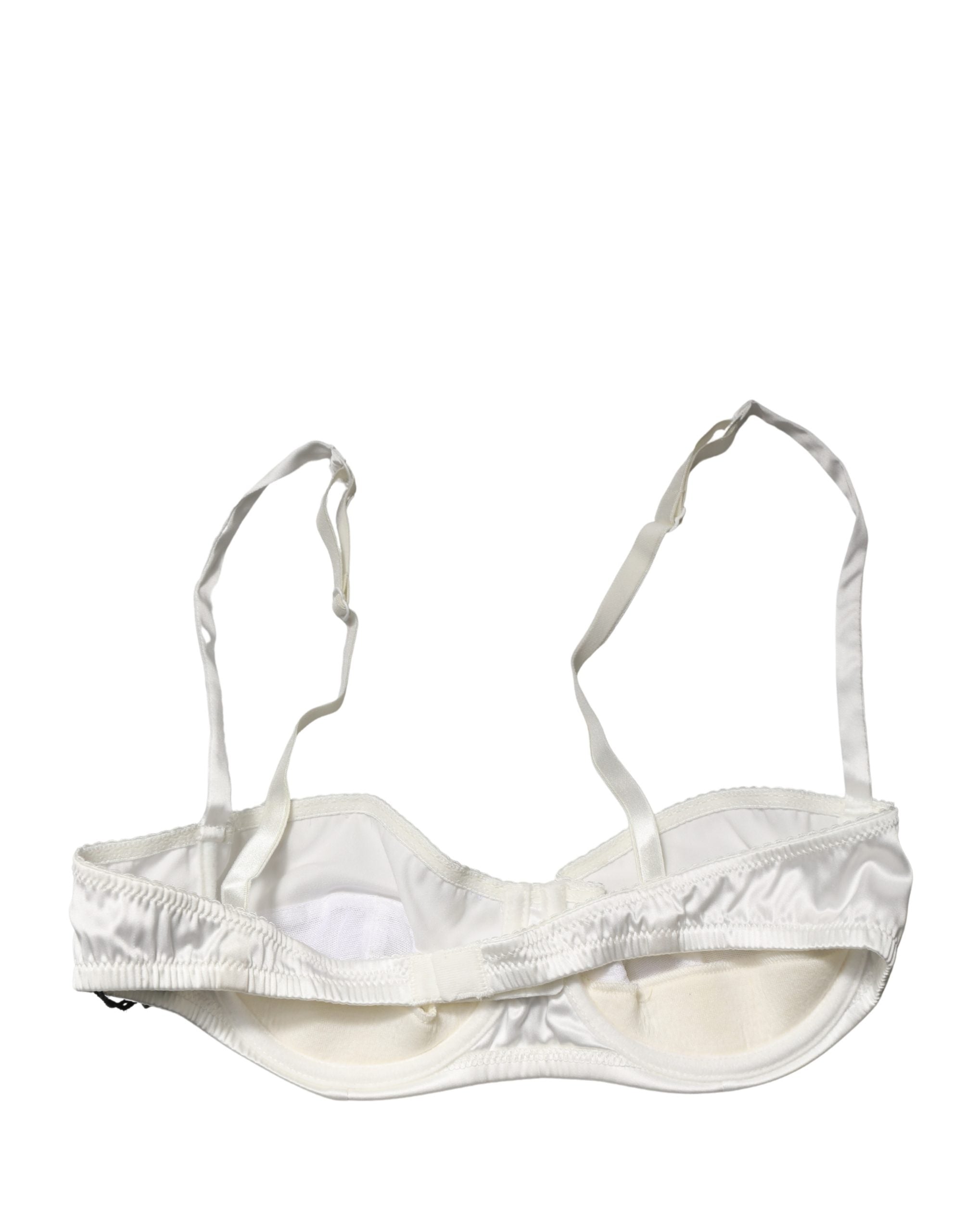 Dolce & Gabbana White Semi-Pad Underwire Balconette Women's Underwear