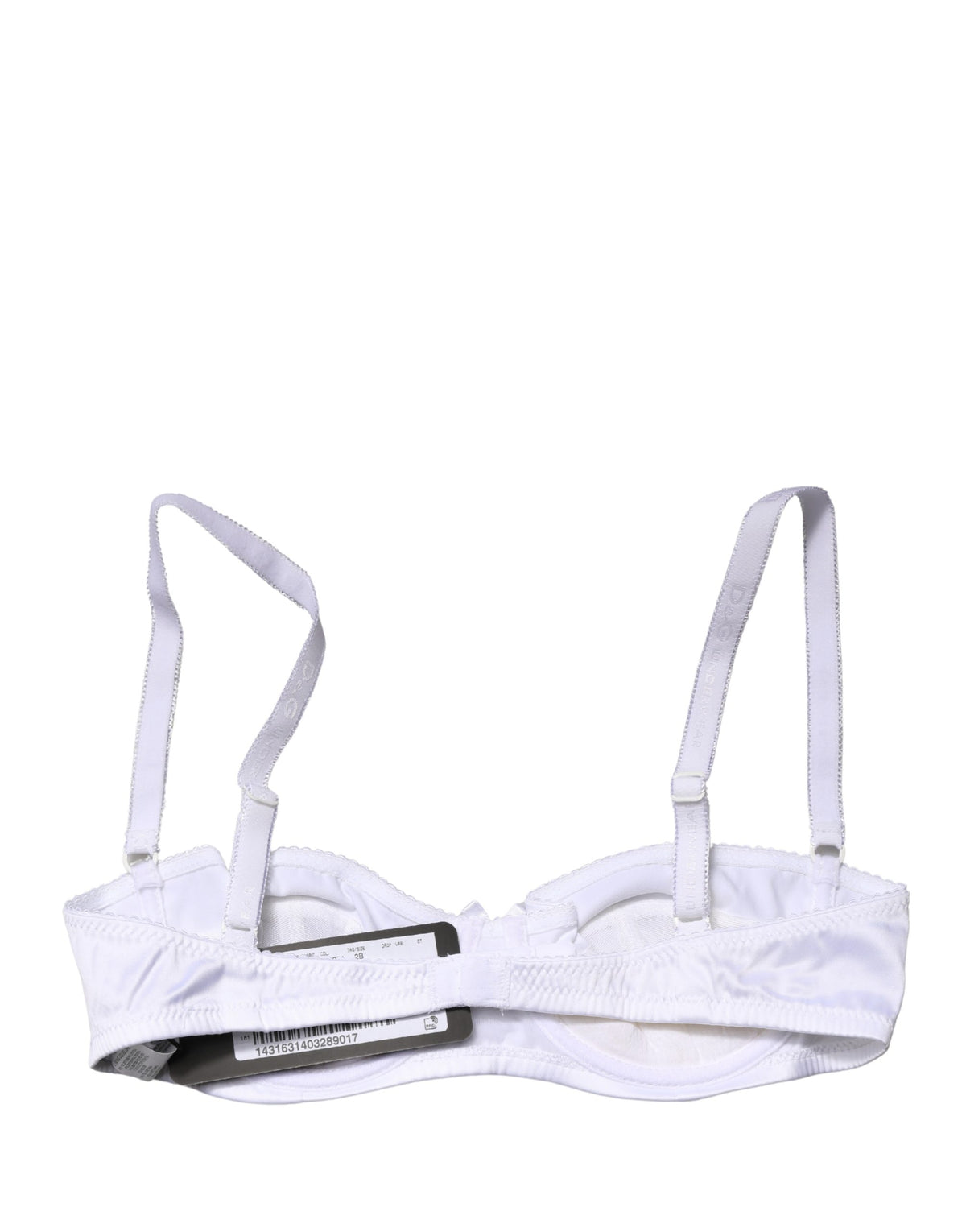 Dolce & Gabbana White Semi-Pad Underwire Balconette Bra Women's Underwear