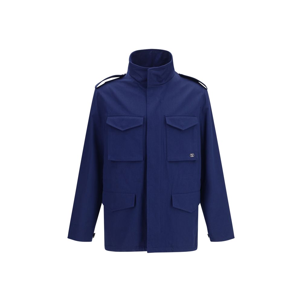 Valentino Garavani Blue Cotton Men's Coat