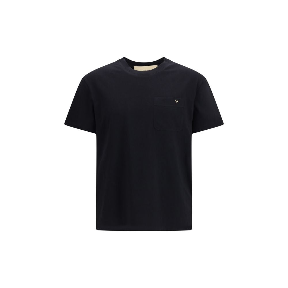 Valentino Garavani Black Cotton Men's T-Shirt