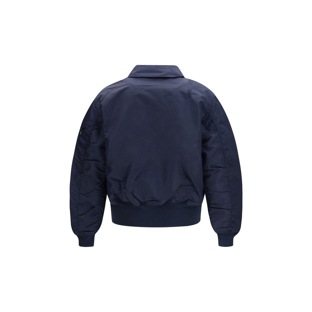 GR10K Blue Nylon Men's Bomber