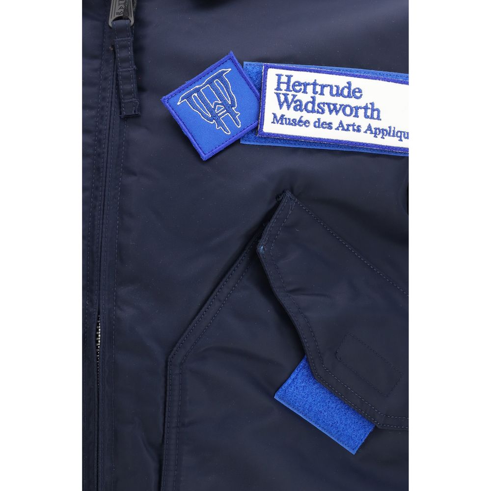 GR10K Blue Nylon Men's Bomber
