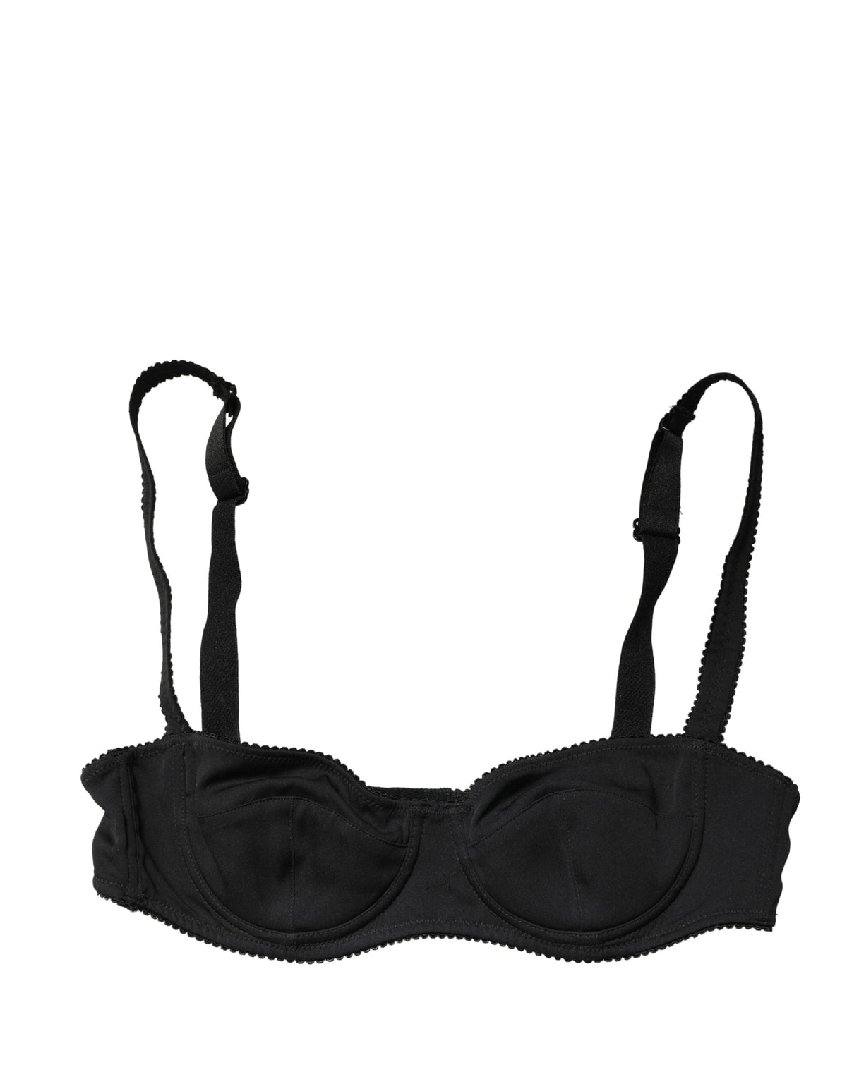 Dolce & Gabbana Black Semi-Pad Underwire Balconette Bra Women's Underwear