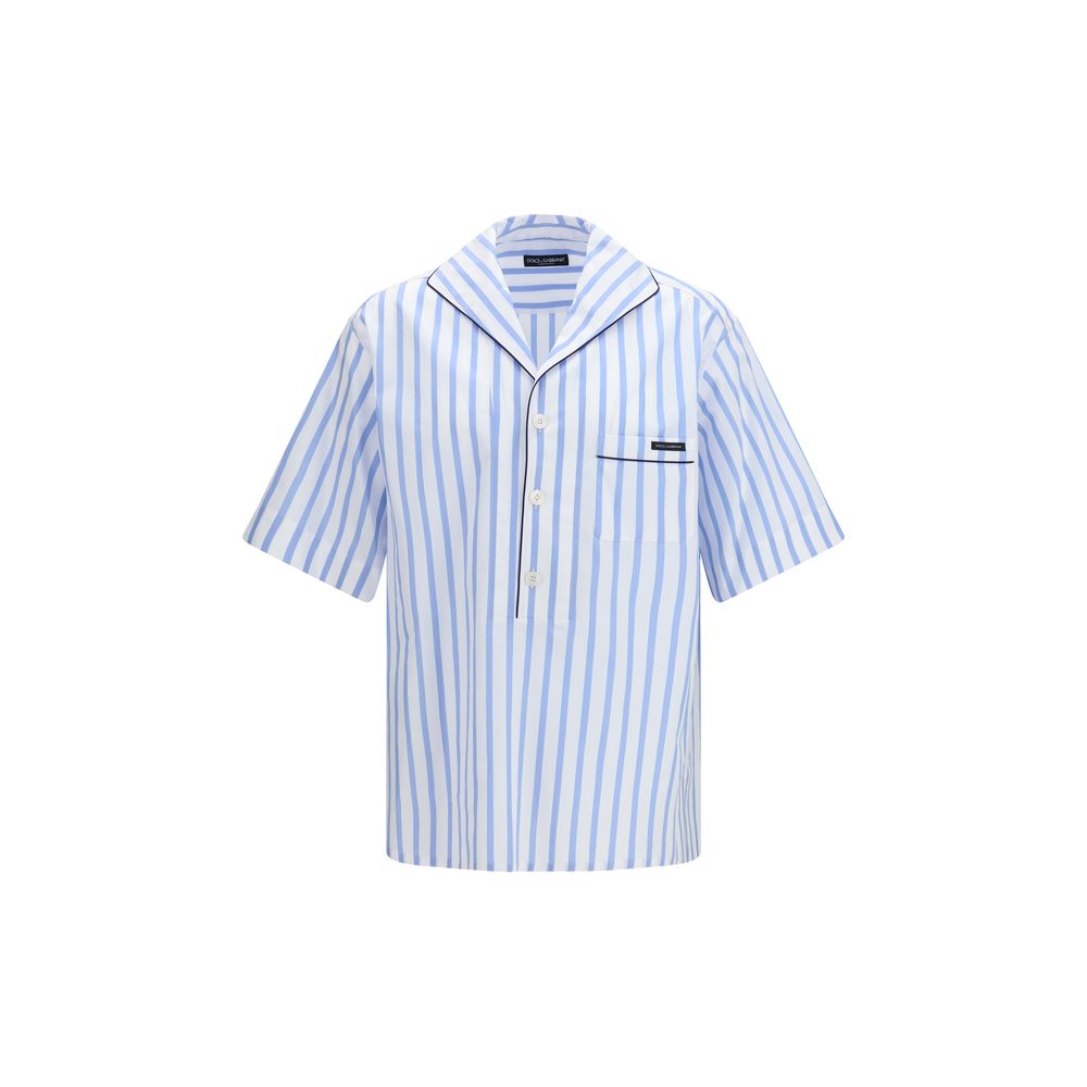 Dolce & Gabbana Multicolor Cotton Pattern Men's Shirt