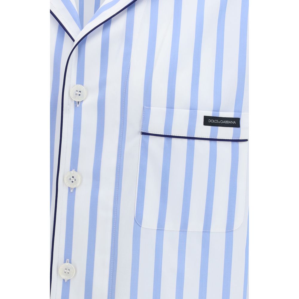 Dolce & Gabbana Multicolor Cotton Pattern Men's Shirt
