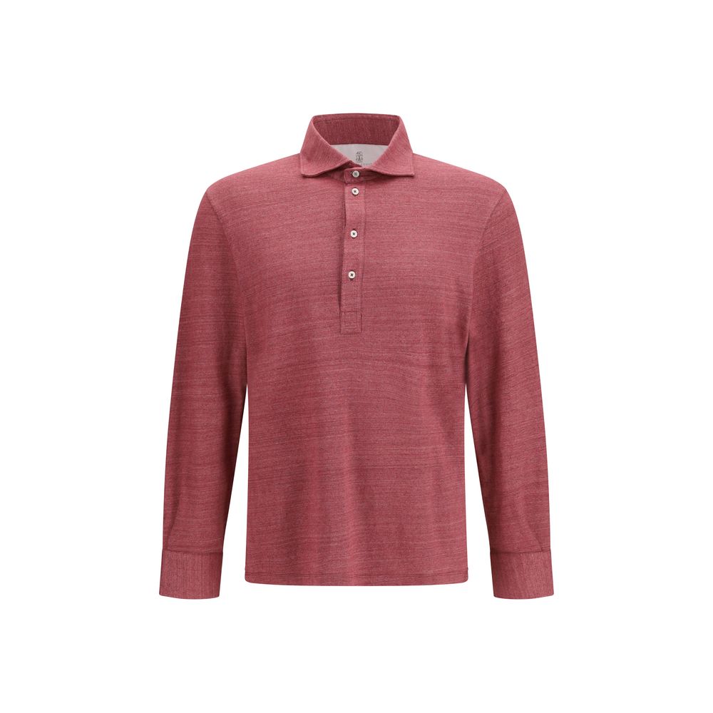 Brunello Cucinelli Multicolor Linen Polo Men's Shirt
