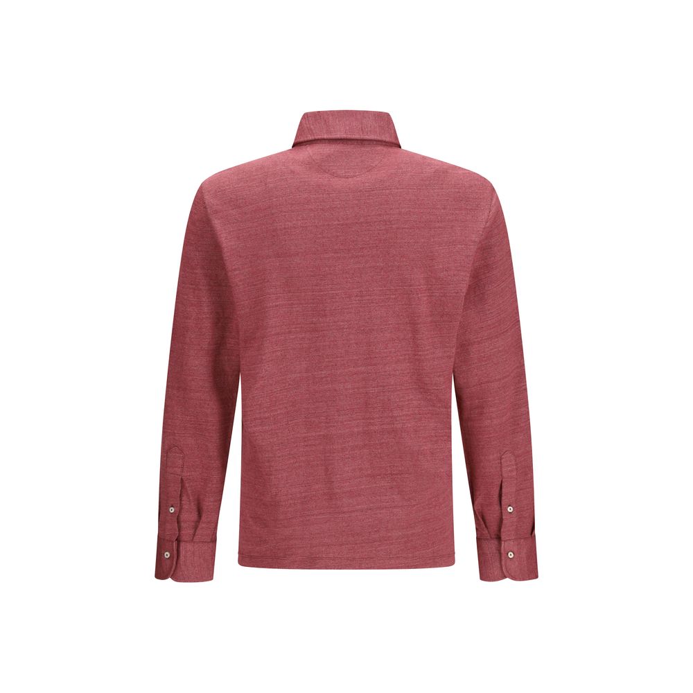 Brunello Cucinelli Multicolor Linen Polo Men's Shirt