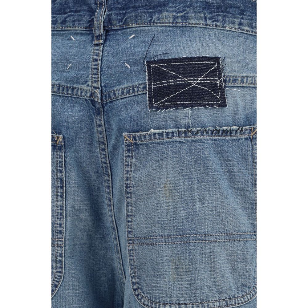 Maison Margiela Blue Cotton Relaxed Fit Women's Jeans