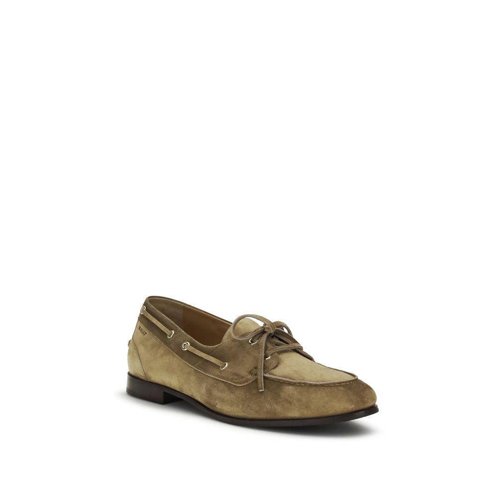 Bally Beige Buffalo Leather Slip-On Men's Loafers