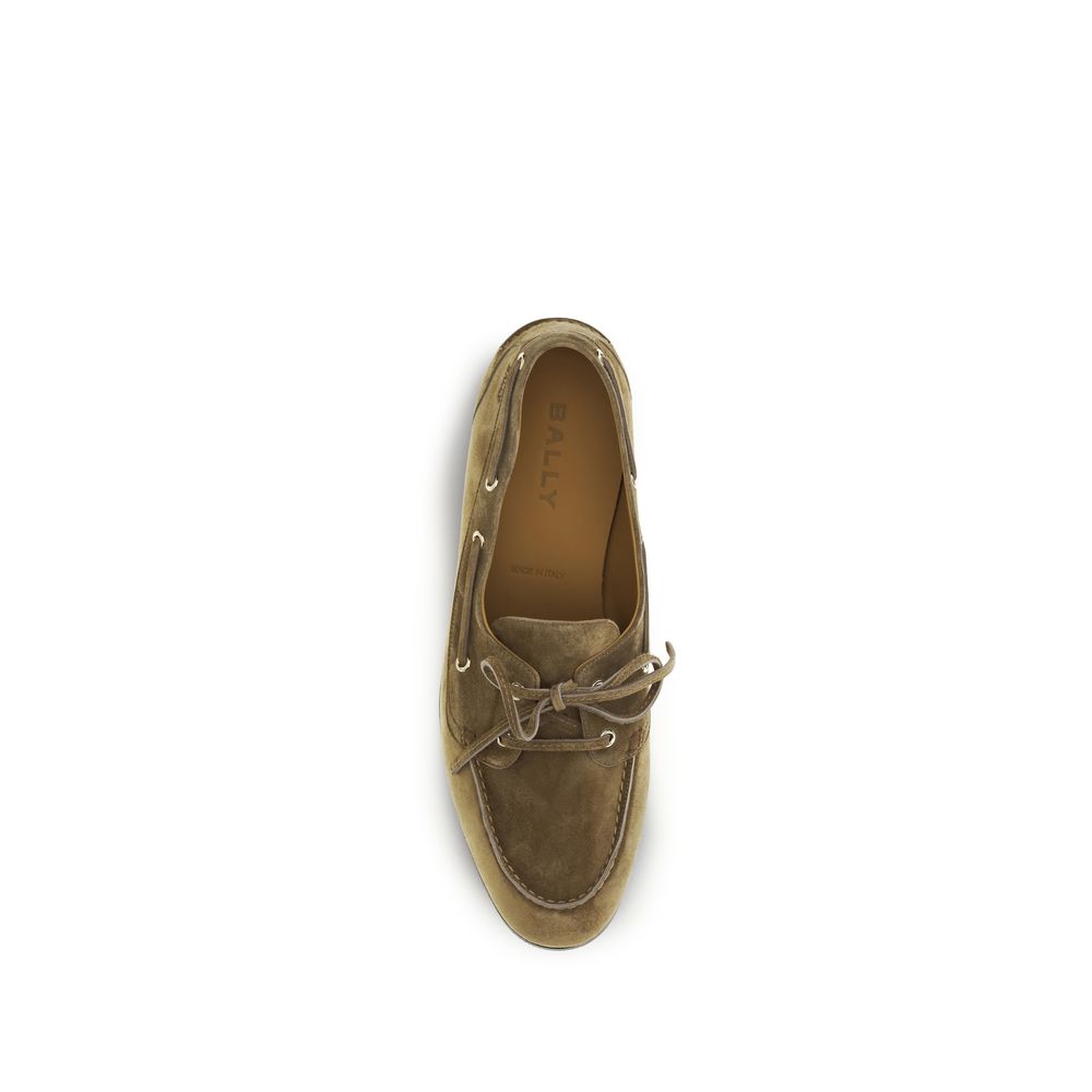 Bally Beige Buffalo Leather Slip-On Men's Loafers