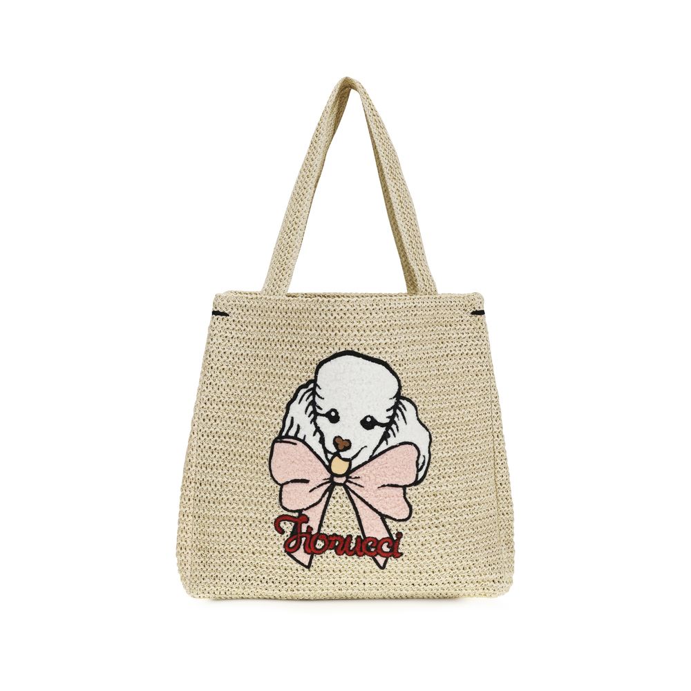 Fiorucci Beige Paper Shoulder Women's Bag
