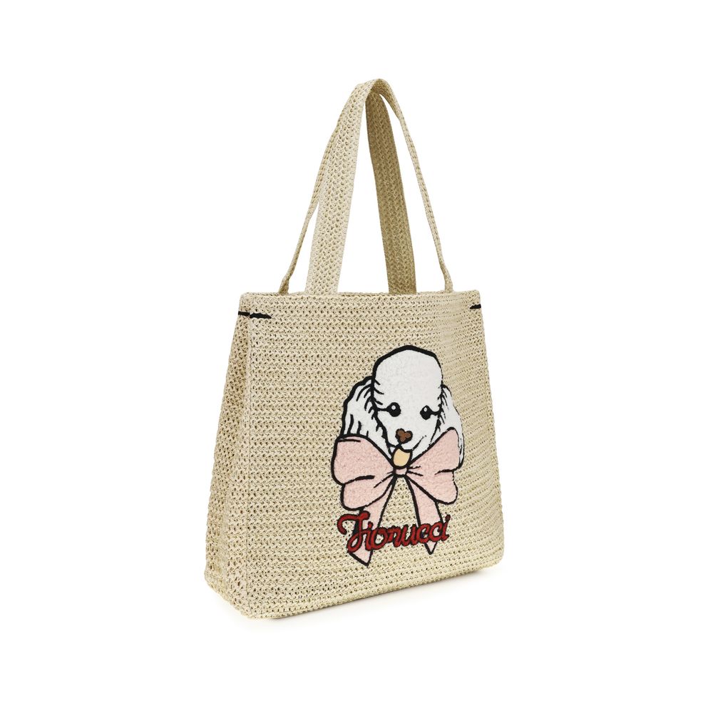 Fiorucci Beige Paper Shoulder Women's Bag