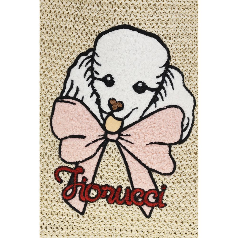 Fiorucci Beige Paper Shoulder Women's Bag
